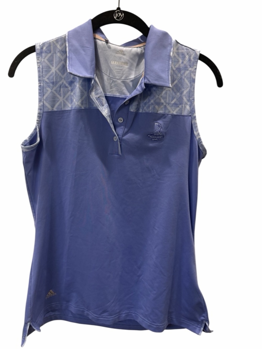 Adidas Purple and White Sleeveless Tank From Pinehirst Golf Course Size S
